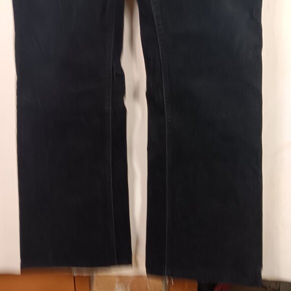 Ann Taylor Loft Womens Curvy Bootcut Corduroy Pants Size 8 Black 34x31 - Picture 8 of 9